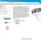 Tablet Screenshot of customfiberglassforms.com